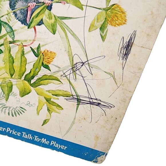 Vintage Children's Toys, 70s Fisher Price "Animal Sounds" Talk To Me Record Book - Picture 9 of 9